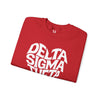 Delta Sigma Theta Crewneck Sweatshirt, Sorority Spirit Wear, College Sweatshirt, Greek Life Apparel, Casual Wear