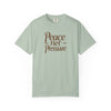 Peace Not Pressure T-Shirt, Cozy Casual Tee, Unisex Relaxed Fit, Mindfulness Gift, Stress Relief Apparel, Everyday Wear