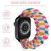 Multi-Colored Checkered Scrunchie Apple Watch Band