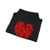 Delta Sigma Theta Heart Hoodie | Cozy Sweatshirt for Greek Life Events, Sorority Apparel, Gift for Sorors, School Spirit Wear, Casual [...]