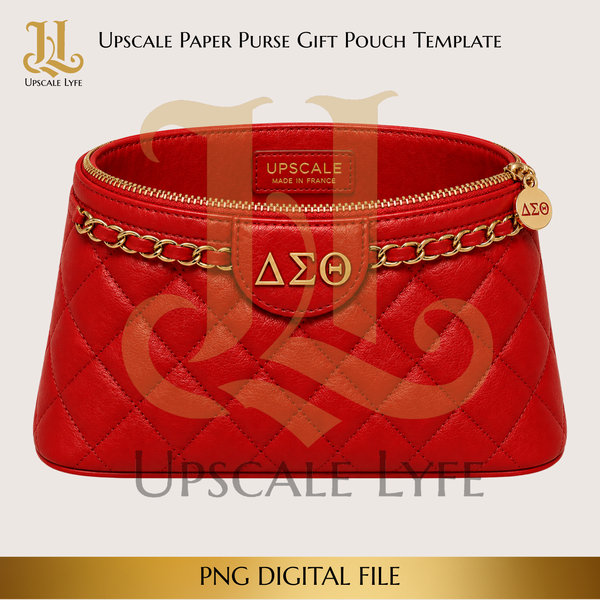 DST Paper Purse Template Digital Download PNG Instant Digital Only File