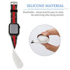 Camo with Red Stripe Silicone Apple Watch Band