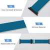 Teal Silicone Apple Watch Band
