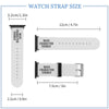 White Main Character Energy Silicone Apple Watch Band