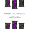 Camo with Purple Stripe Silicone Apple Watch Band