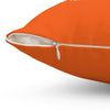 Upscale Lyfe Spun Polyester Square Pillow - Orange