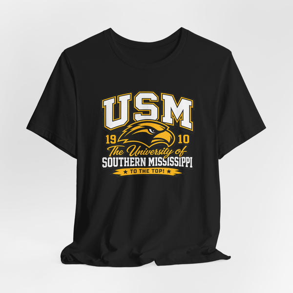 USM Golden Eagles T-Shirt — University of Southern Mississippi Vintage Logo Tee