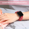 Red Glow Softly Scrunchie Apple Watch Band