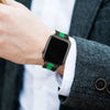 Camo with Green Stripe Silicone Apple Watch Band
