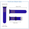Blue & Gold Glow Softly Silicone Apple Watch Band