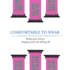 Pink & Green Glow Softly Silicone Apple Watch Band