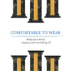 Camo with Gold Stripe Silicone Apple WatchBand