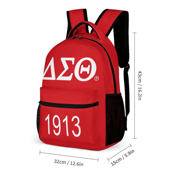 Delta Sigma Theta Three Piece Bookbag Set Combination, School, College