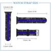 Camo with Blue Stripe Silicone Apple Watch Band