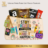 School Paper Purse Template Digital Download PNG Instant Digital Only File