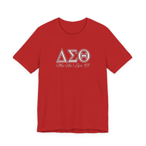 Delta Sigma Theta Personalized Chapter & Pledge Year Letters Tee — Sorority Greek Life Shirt