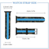 Camo with Teal Stripe Silicone Apple Watch Band