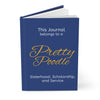 Pretty Poodle Hardcover Journal