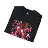 Fight Like A Queen, Sparkly High Heel Queen T-Shirt, Empowerment Tee, Fight Like a Queen Shirt, Gift for Her, Feminist Apparel, Pink High Heels Shirt