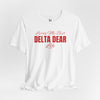 Living My Best Delta Dear Life, Delta Sigma Theta 1913 Unisex Jersey Short Sleeve T-Shirt, Sorority, Inc