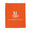 Upscale Lyfe Velveteen Plush Blanket - Orange