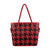 UL DST Red Black Clover Canvas Tote Bag