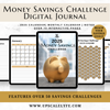 2025 Money Savings Challenge Digital Journal - Gold