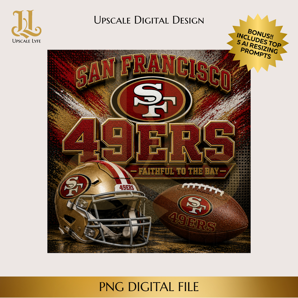 49ers Digital Download PNG Instant Digital Only File