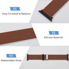 Mocha Silicone Apple Watch Band