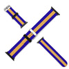 Blue and Gold Silicone Apple Watch Band