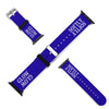 Blue & White Glow Softly Silicone Apple Watch Band