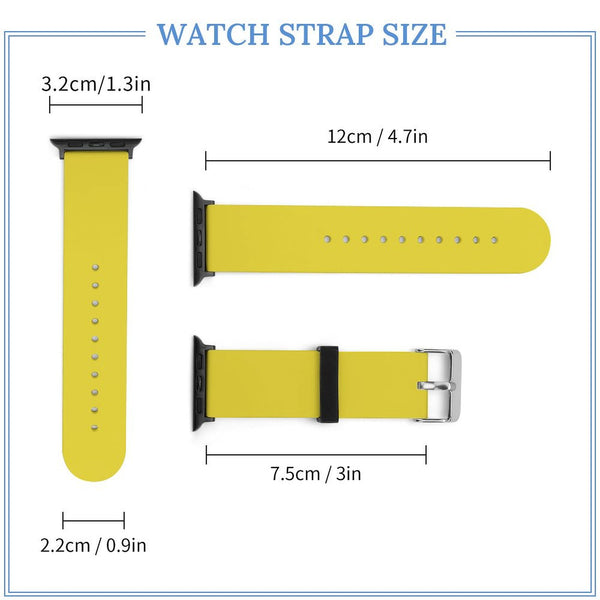 Yellow Silicone Apple Watch Band