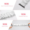 White Scrunchie Apple Watch Band