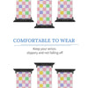 Multi-Colored Checkered Silicone Apple Watch Band
