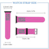 Pink & Green Glow Softly Silicone Apple Watch Band