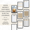 2025 Money Savings Challenge Digital Journal - Gold