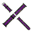 Camo with Purple Stripe Silicone Apple Watch Band