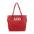 Delta Sigma Theta Clover Canvas Tote - Red