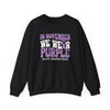 We Wear Purple in October Epilepsy Awareness Unisex Heavy Blend Crewneck Sweatshirt