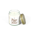 Peace Not Pressure Scented Candles with Peaceful Vibes, Relaxation, Gifts for Self-Care, Home Decor, Aromatherapy Essentials, Coconut Apricot Wax