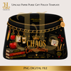 Chaos Coordinator Paper Purse Template Digital Download PNG Instant Digital Only File