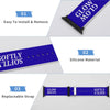 Blue & White Glow Softly Silicone Apple Watch Band