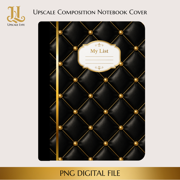 Upscale Notes Set - Luxury Black & Gold