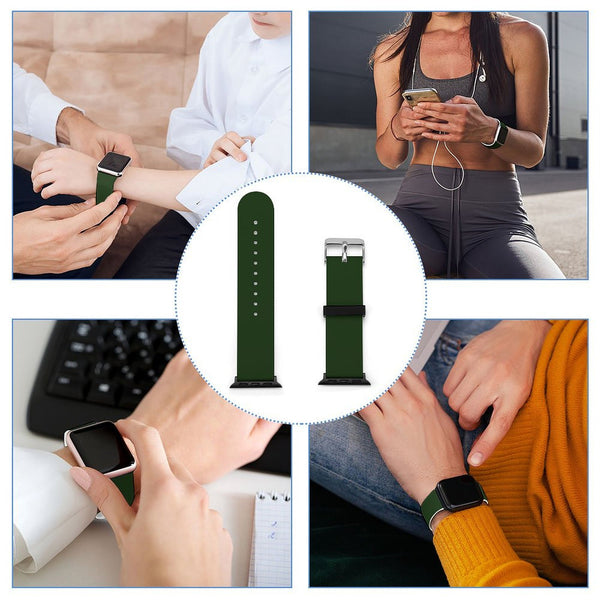 Forest Green Silicone Apple Watch Band