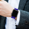 Blue & White Glow Softly Silicone Apple Watch Band
