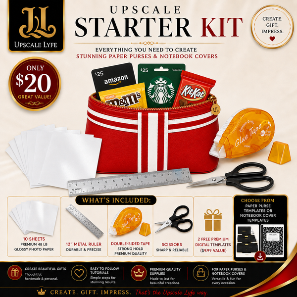 Upscale Starter Kit | Everything You Need to Create Luxury Paper Purses & Notebook Covers