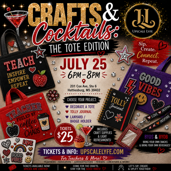 Upscale Crafts & Cocktails: Tote Edition