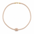 Upscale Glam Rhinestone Necklace - Champagne