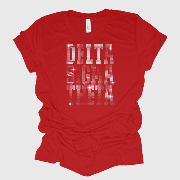 Delta Sigma Theta Rhinestone Bling T-Shirt