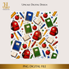 School Digital Download PNG Instant Digital Only File